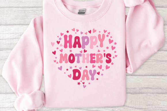 Download Happy MotherDay with Hearts and Star Svg - Motherday Collection